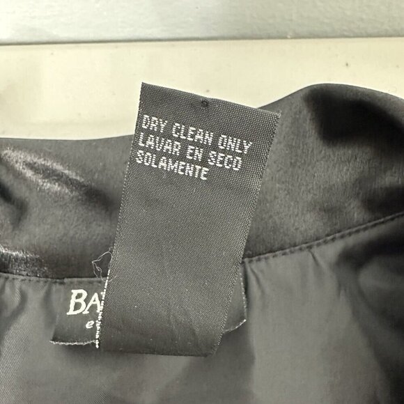 Vtg Bay Studio Velvet Jacket Petite XL Sheer Sleeve Rhinestone Button Evening - Picture 4 of 11